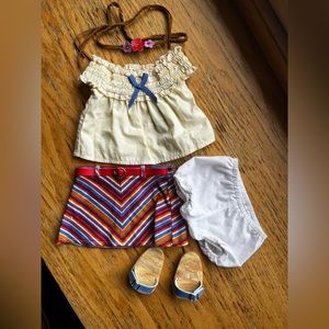 American Girl Doll Julie’s Summer Skirt Set
